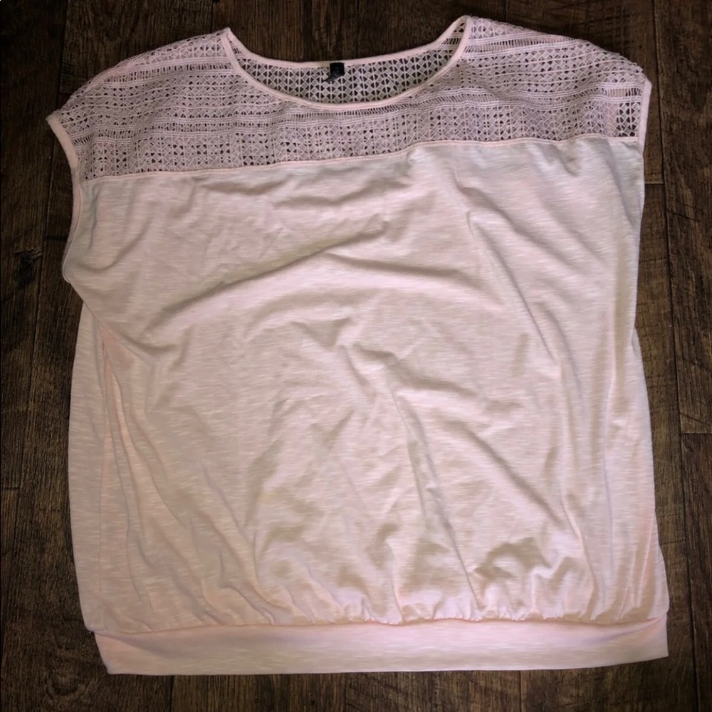 Lane Bryant Pink Top 18 20 1X